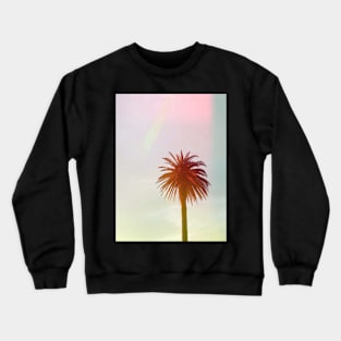 Palm trees, Tropical landscape palms, Sky, Nature print Crewneck Sweatshirt